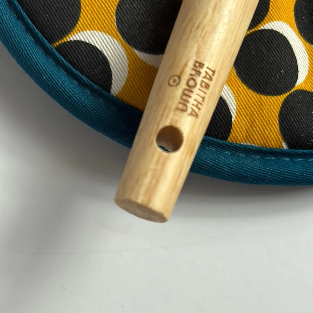Tabitha Brown LIMITED EDITION Teal Spoon and Polka Dot Pot Holder Set